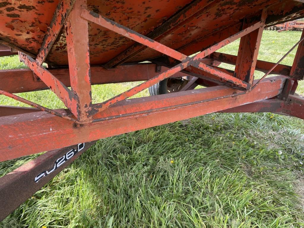 KILLBROS GRAVITY WAGON, MODEL 350, WITH FIRESTONE 5026-D GEAR, REAR HITCH