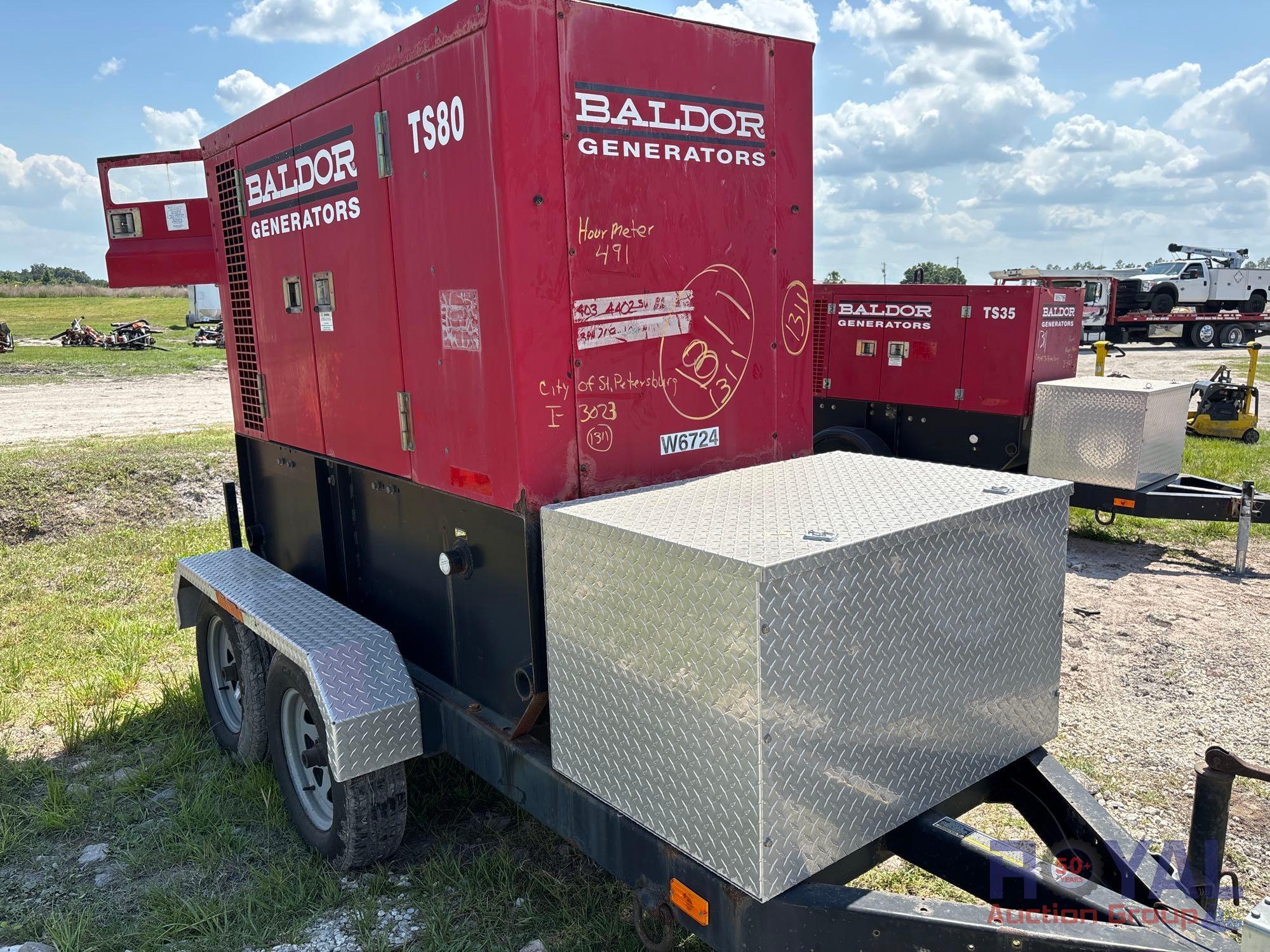 2007 Baldor TS80 Towable Generator