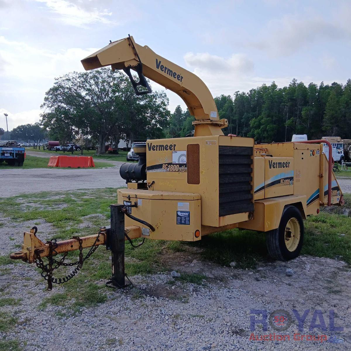 2006 Vermeer BC1800XL Wood Chipper S/A Trailer