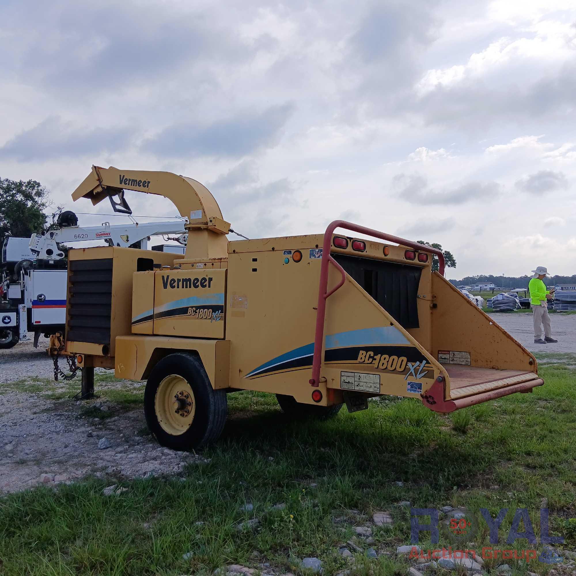 2006 Vermeer BC1800XL Wood Chipper S/A Trailer