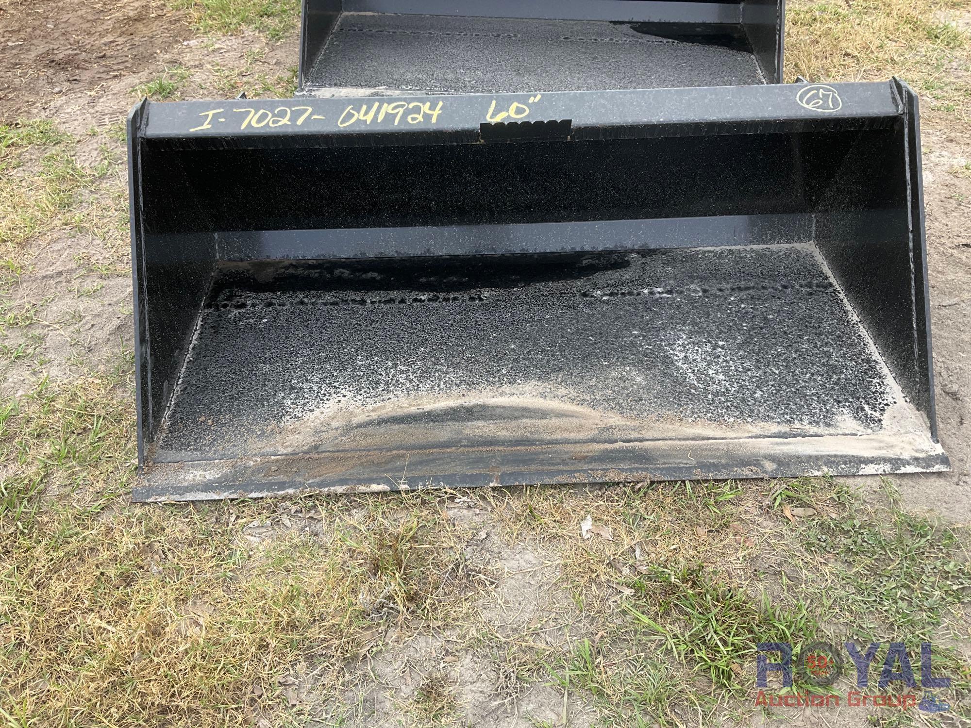 2024 Kivel 60in Bucket Skid Steer Attachment