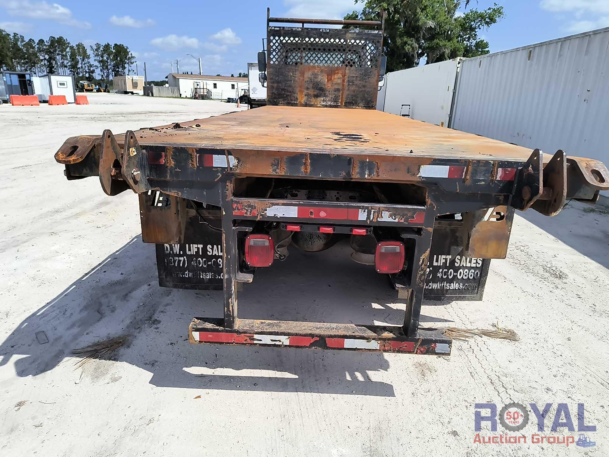 2007 Freightliner M2 106 T/A Piggyback Flatbed Truck