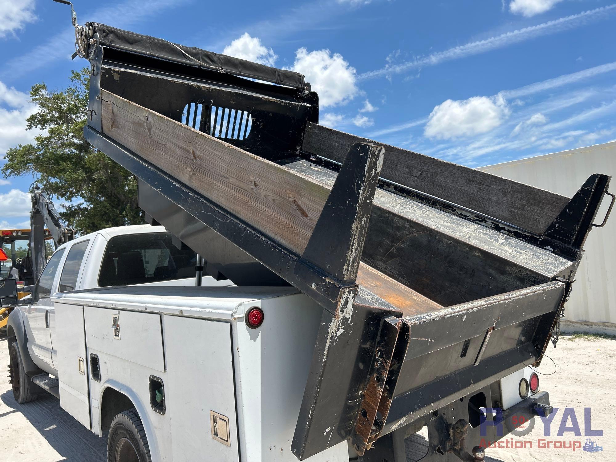 2013 Ford F450 Crew Cab Service Dump Truck