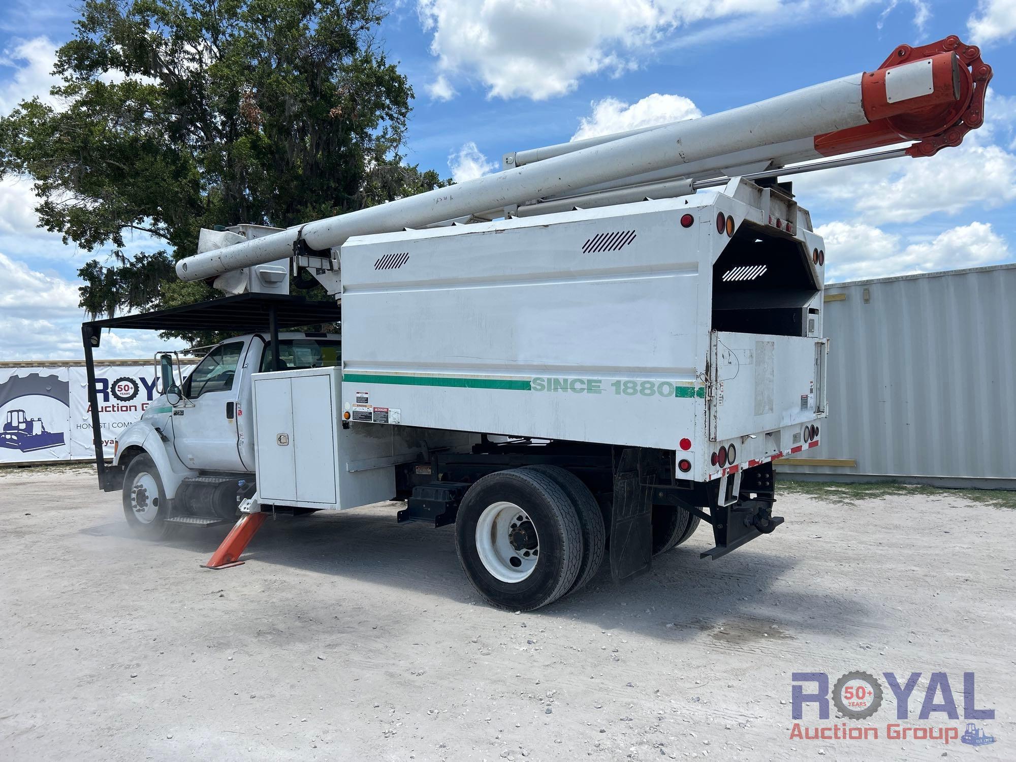 2013 Ford F750 Altec LR756 Chipper Dump Forestry Bucket Truck