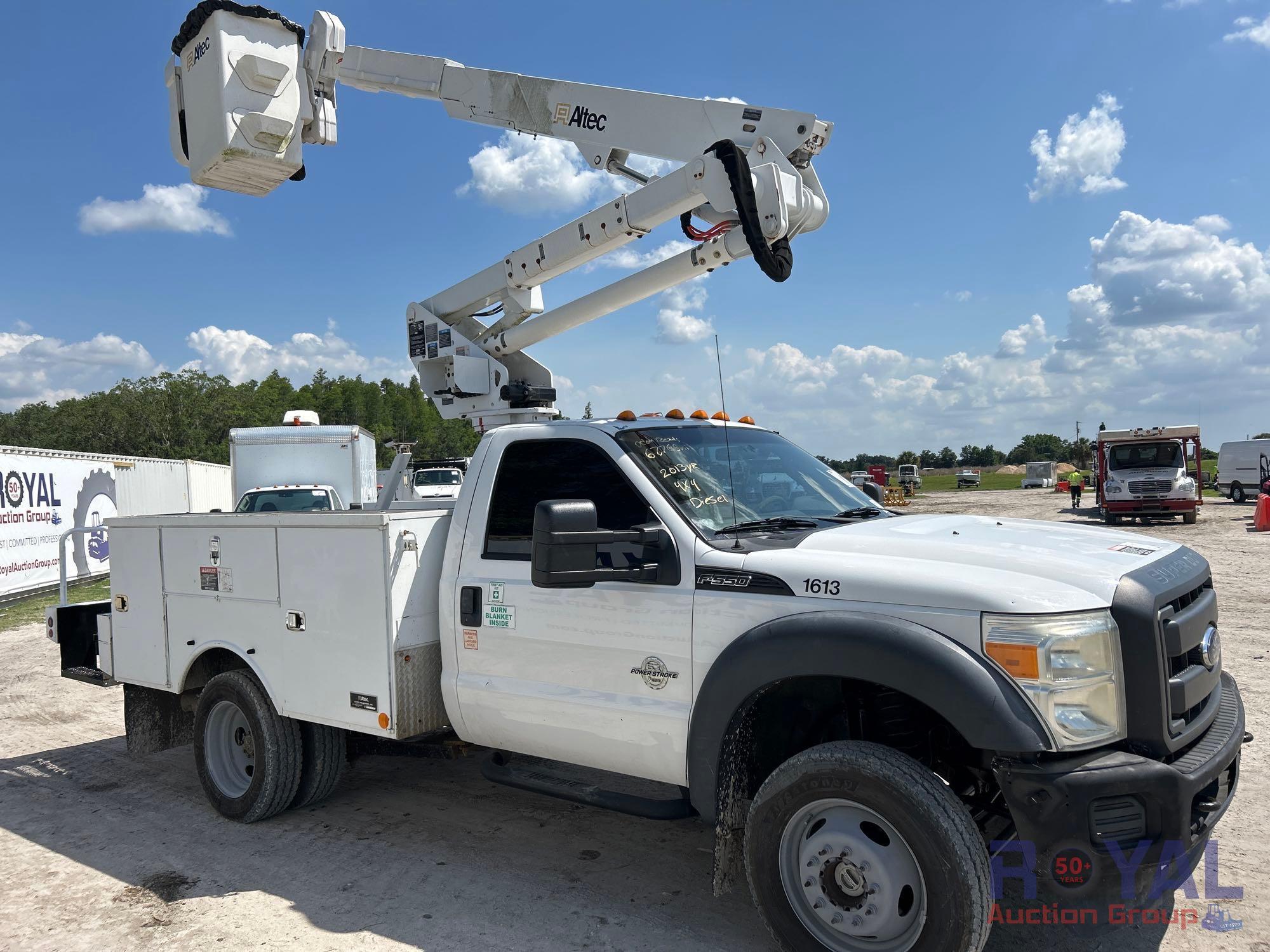 2013 Ford F550 4x4 Altec AT37G Bucket Truck