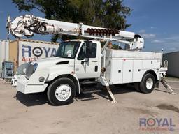 2011 International Durastar 4300 Altec DM47BR Insulated Digger Derrick Truck