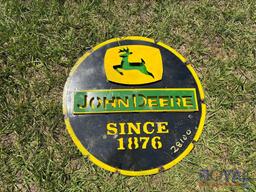 John Deere Metal Sign