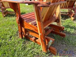 Red Cedar Glider Chair