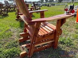 Red Cedar Glider Chair