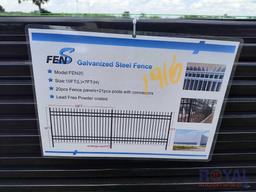 10 ft Galvanized Steel Fence