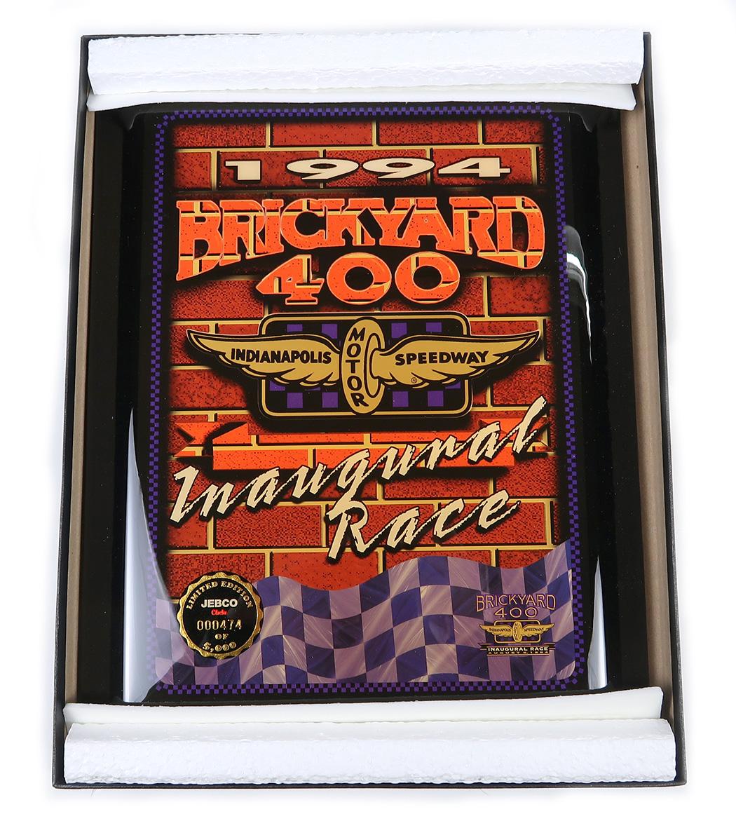 Brickyard 400 Ltd Ed Jebco Plaque, 474 of 5000, New In Box, 14.5" L.