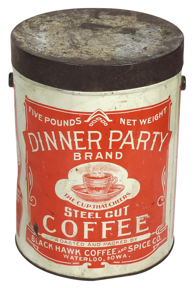 Country Store Coffee Pail, Dinner Party, from Black Hawk Coffee & Spice Co.