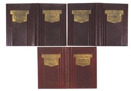 Soda Fountain Franklin Ice Cream Menu Folders (3), embossed leatherette w/a