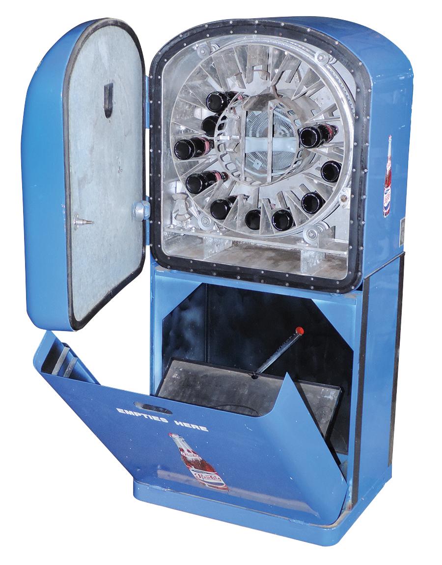 Coin-Operated Pepsi-Cola Vending Machine, 10 Cent Vendorlator Model 27B w/a