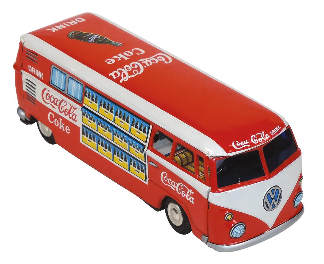 Coca -Cola Toy Van, litho on tin VW friction toy for the European market, N