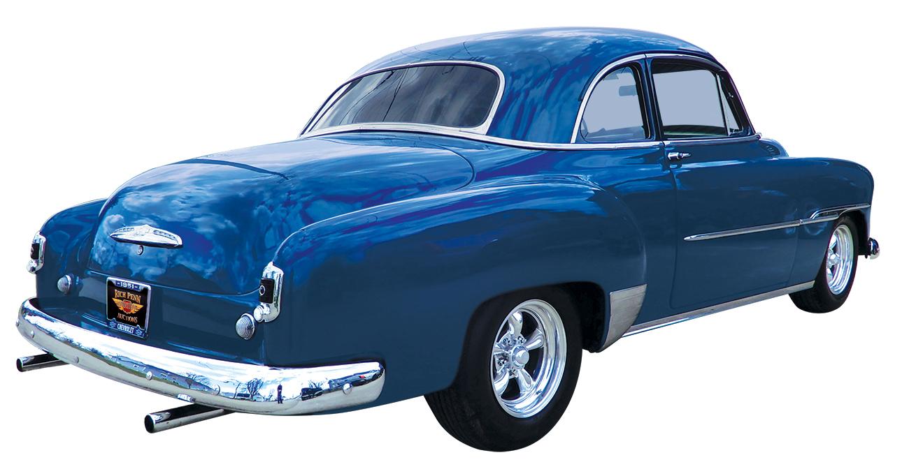 Automobile, 1951 Chevy 5-Window Coupe.