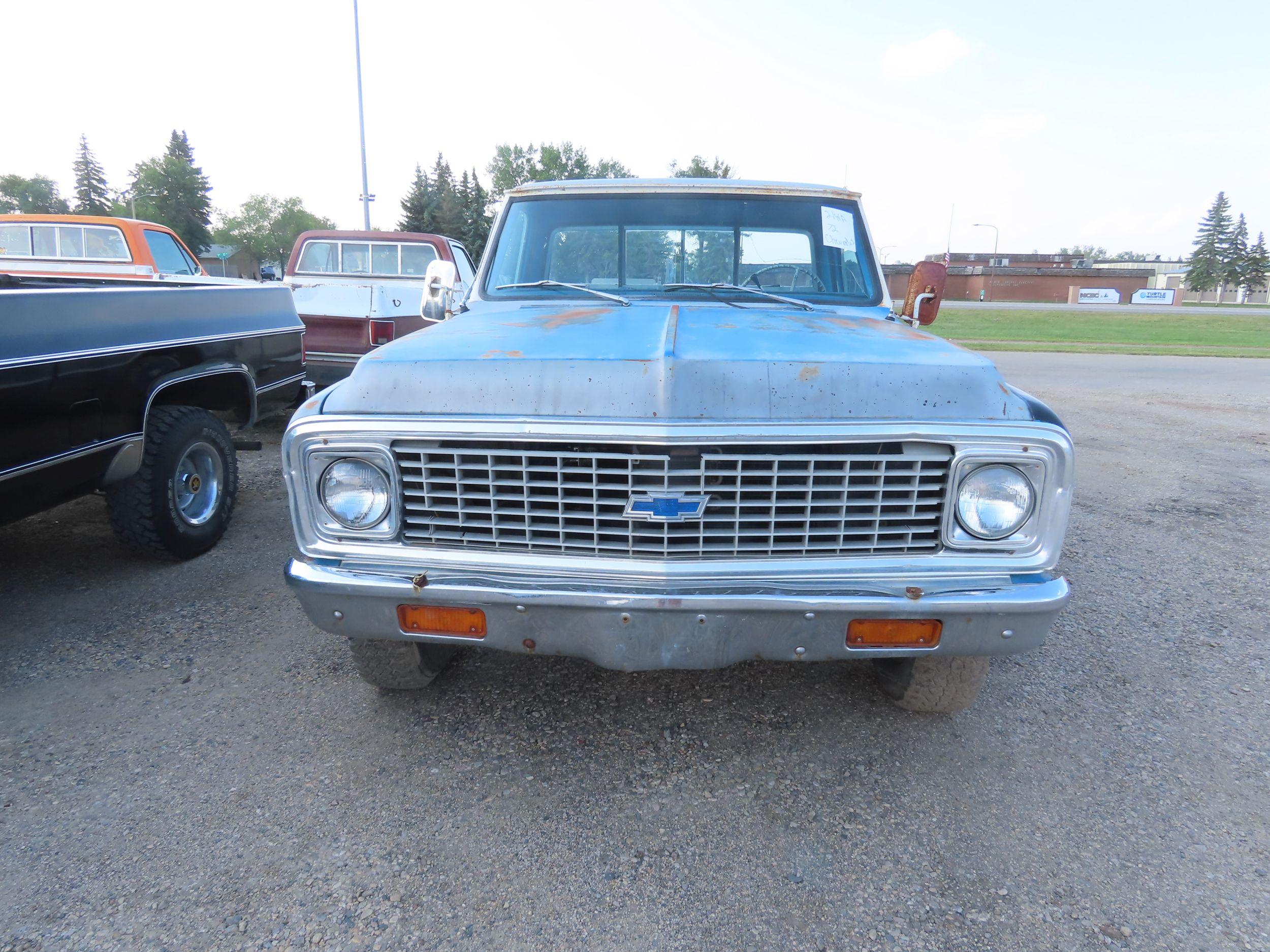 1972 Chevrolet C10 Custom 4x4 Short Box PIckup