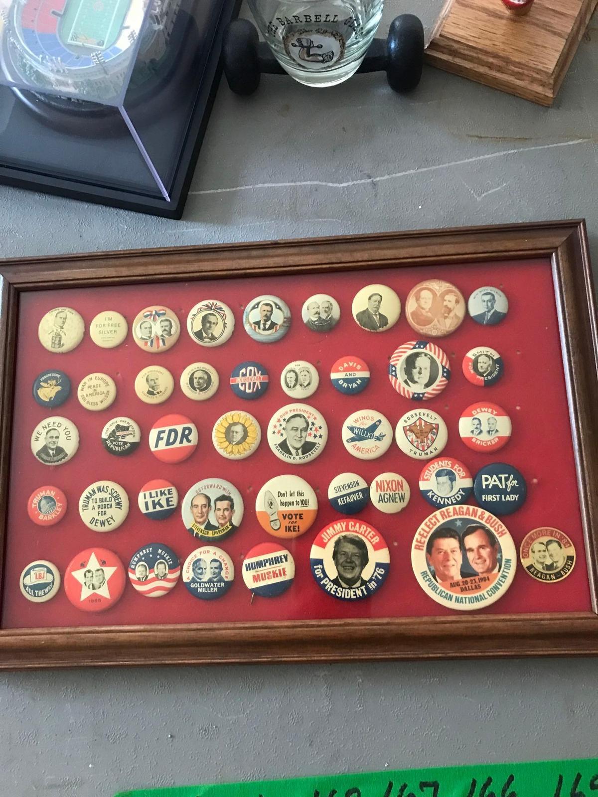 Vintage political buttons