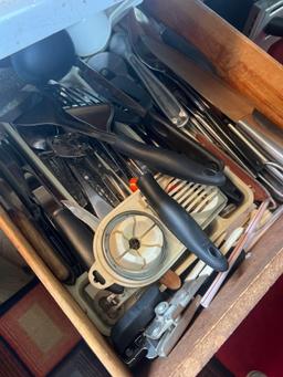 silverware drawer in kitchen