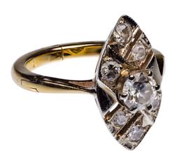 14k Gold and Diamond Ring