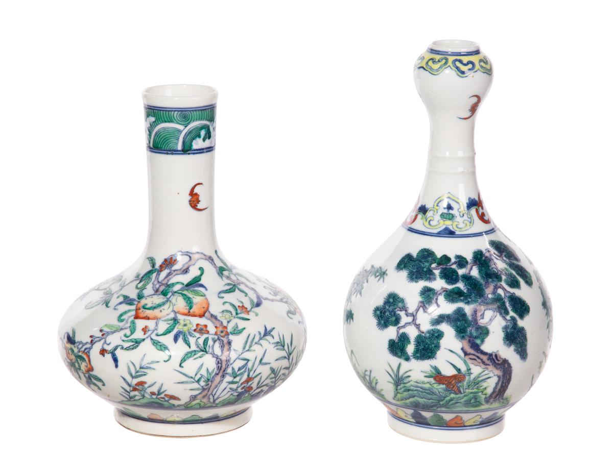 Chinese Doucai Porcelain Vases