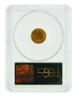 1855 $1 Gold Type 2 MS-62 PCGS