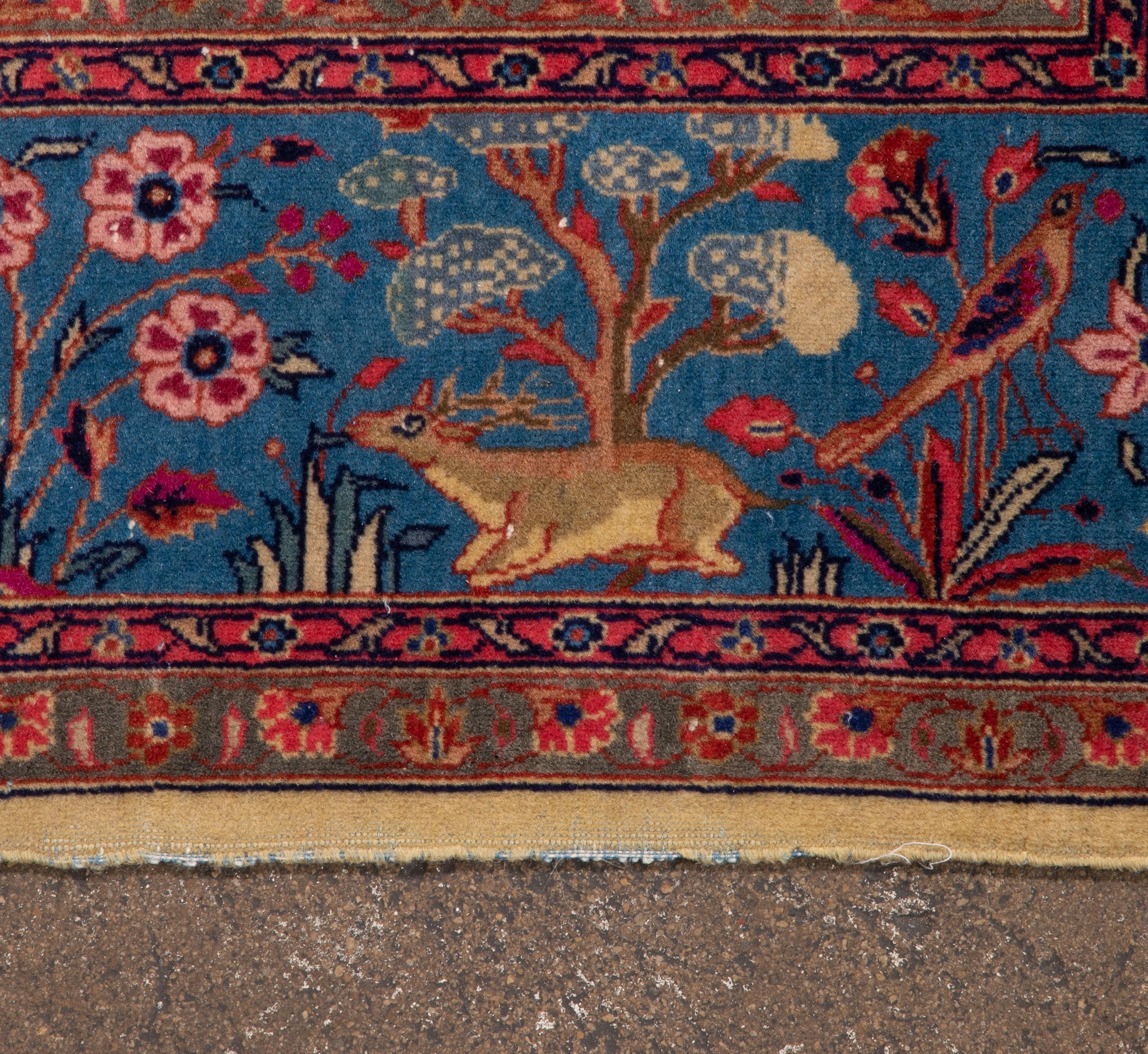 Persian Kashan Silk Blend Prayer Rug