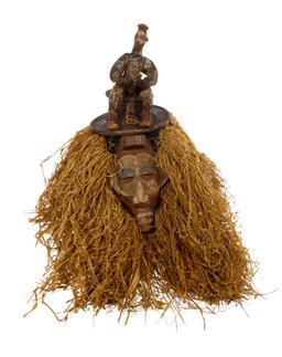 African Yaka Cap Mask