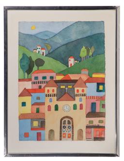 Hechavarria (Cuban, 20th Century) Watercolor on Paper Assortment