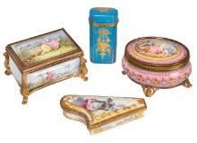 Sevres Porcelain Etui or Necessaire Case