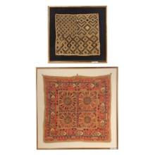 Shisha Mirrored Embroidered Silk Wall Hanging