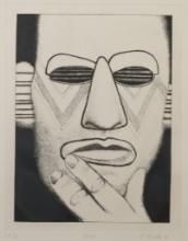 Ed Paschke (American, 1939-2004) 'Pump' Etching