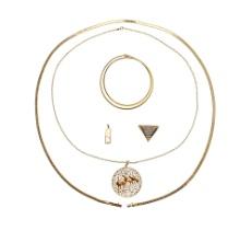 14k Yellow Gold Necklace and Pendant Assortment