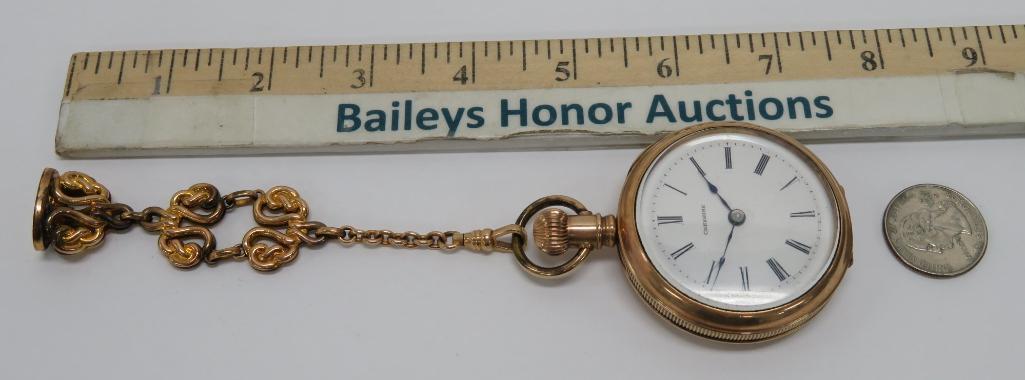 Cheshire Pocket Watch and 4 1/2" chain