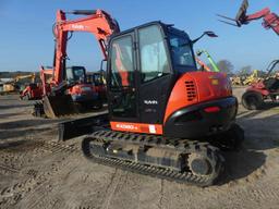 2023 Kubota KX080-4 Midi Excavator, s/n KBCDZ84CLP3E15406: Encl. Cab, Super