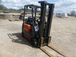 Toyota 42-6FGCU15 Forklift, s/n 61397: Canopy, LP Gas Eng., Meter Shows 243