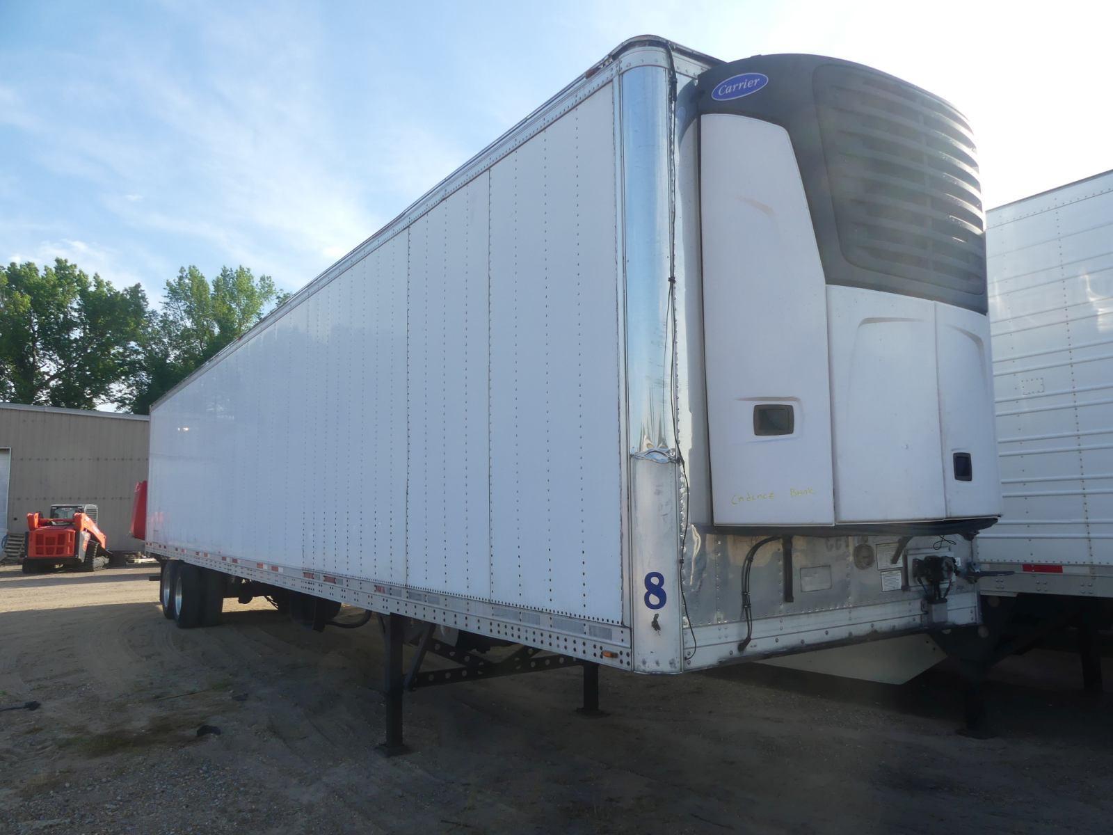 2012 CIMC 53' Reefer Trailer, s/n 527SR5329CM000920: T/A, Carrier 7300X4 Un