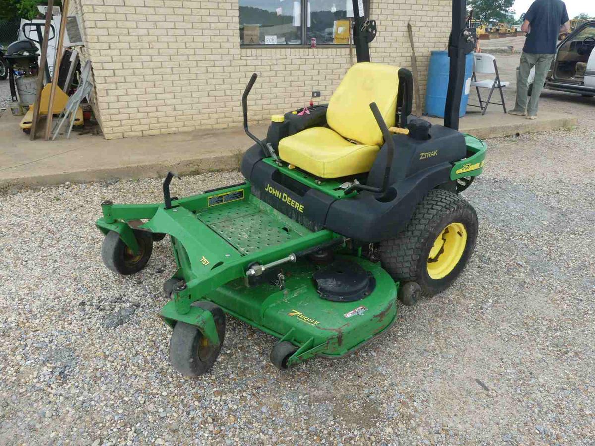 John Deere 757 Zero-turn Mower, s/n TC0757B060192: 60", Meter Shows 628 hrs