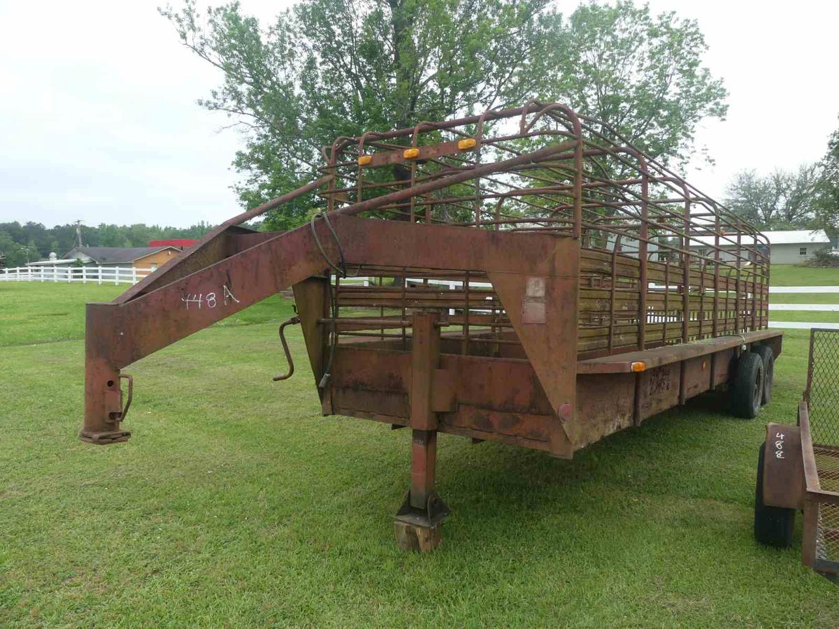 Gooseneck Trailers 24' Gooseneck Livestock Trailer, s/n 4895 (No Title - Bi