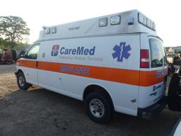 2015 Chevy Express Ambulance, s/n 1GBZGUCL8F1249461 (Inoperable): Duramax D