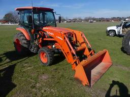 2016 Kubota L5460 MFWD Tractor, s/n 40554: Encl. Cab, LA1055 Loader w/ Bkt.