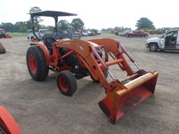 Kubota L4701 Tractor, s/n 10493: 2wd, Rollbar Canopy, Loader w/ Bkt., 3PH,