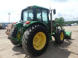 John Deere 6430 MFWD Tractor, s/n 706552: C/A, Loader w/ Bkt.