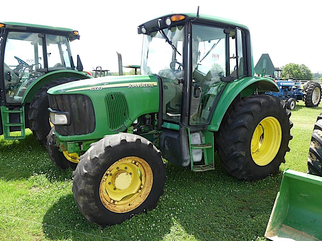 John Deere 6320 MFWD Tractor, s/n 457932: C/A, Power Quad Trans., 2 Hyd Rem