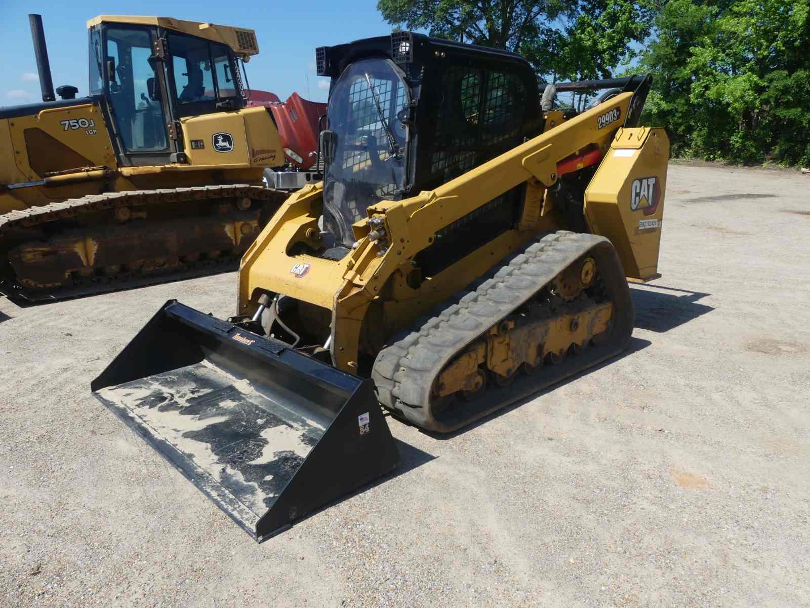 2020 Cat 299D3XE Skid Steer, s/n LB300701: Encl. Cab, Quick Attach Bkt., Au