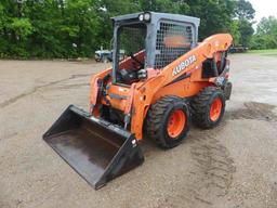 2016 Kubota SSV75 Skid Steer, s/n 10516: Canopy, Rubber-tired, Hyd. Quick C