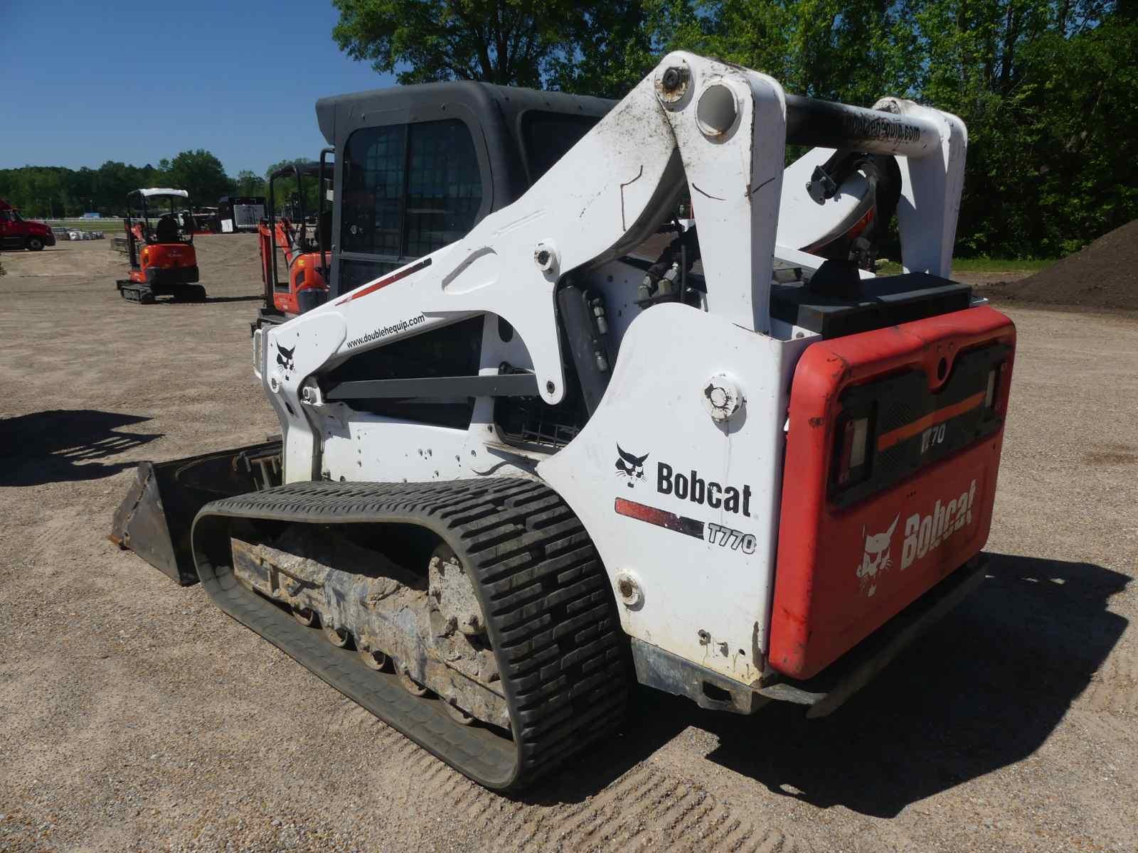 2016 Bobcat T770 Skid Steer, s/n AT6312237: Encl. Cab, Rubber Tracks, Meter