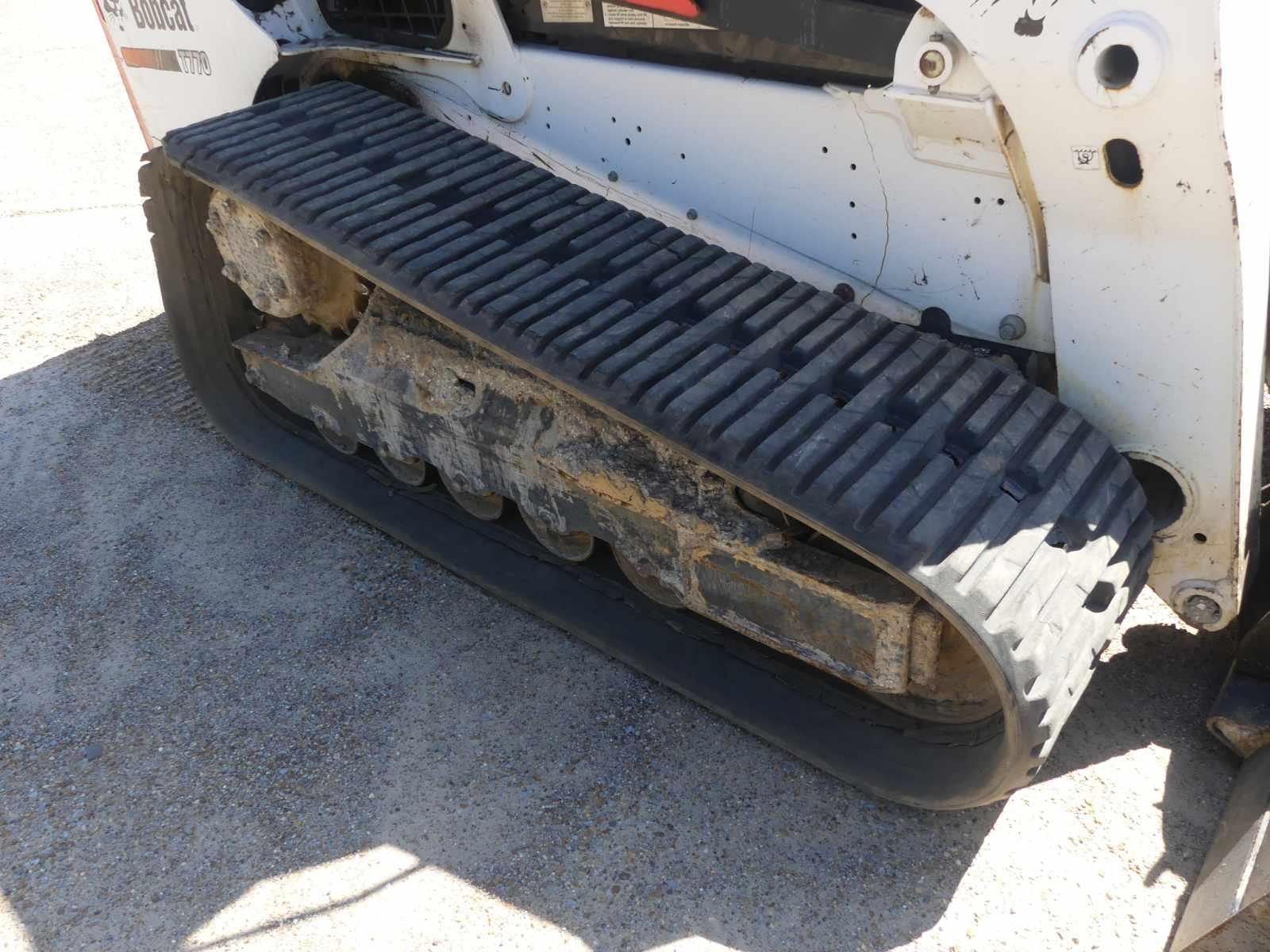 2016 Bobcat T770 Skid Steer, s/n AT6312237: Encl. Cab, Rubber Tracks, Meter