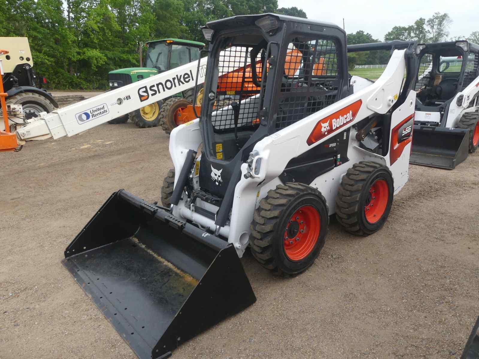 2021 Bobcat S66 R-Series Skid Steer, s/n B4SA12781: Canopy, Stick Steering,