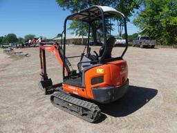 2021 Kubota KX018-4 Mini Excavator, s/n KBCGF15CCLZK45849: 4-post Canopy, R